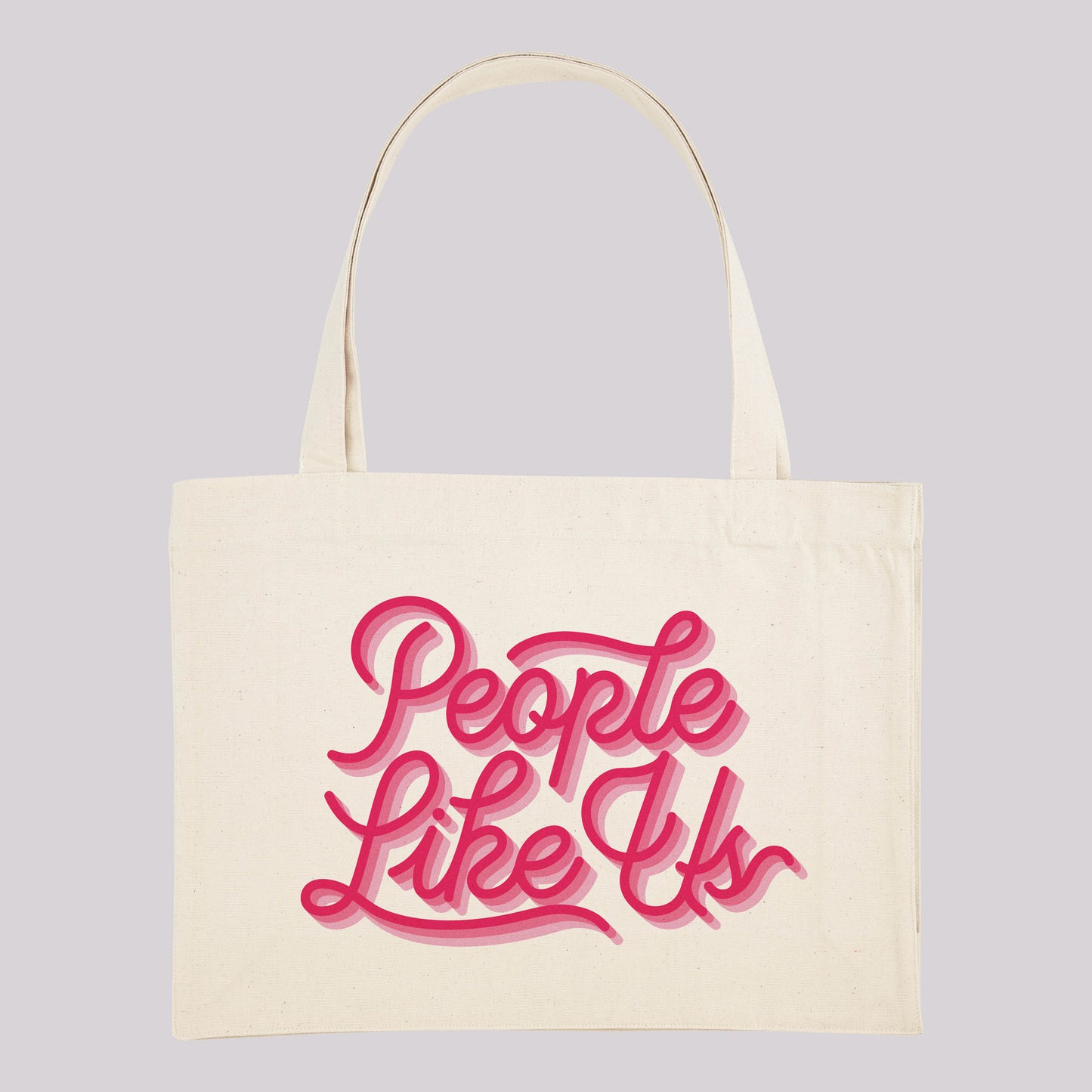 Three Colour Retro Logo Tote