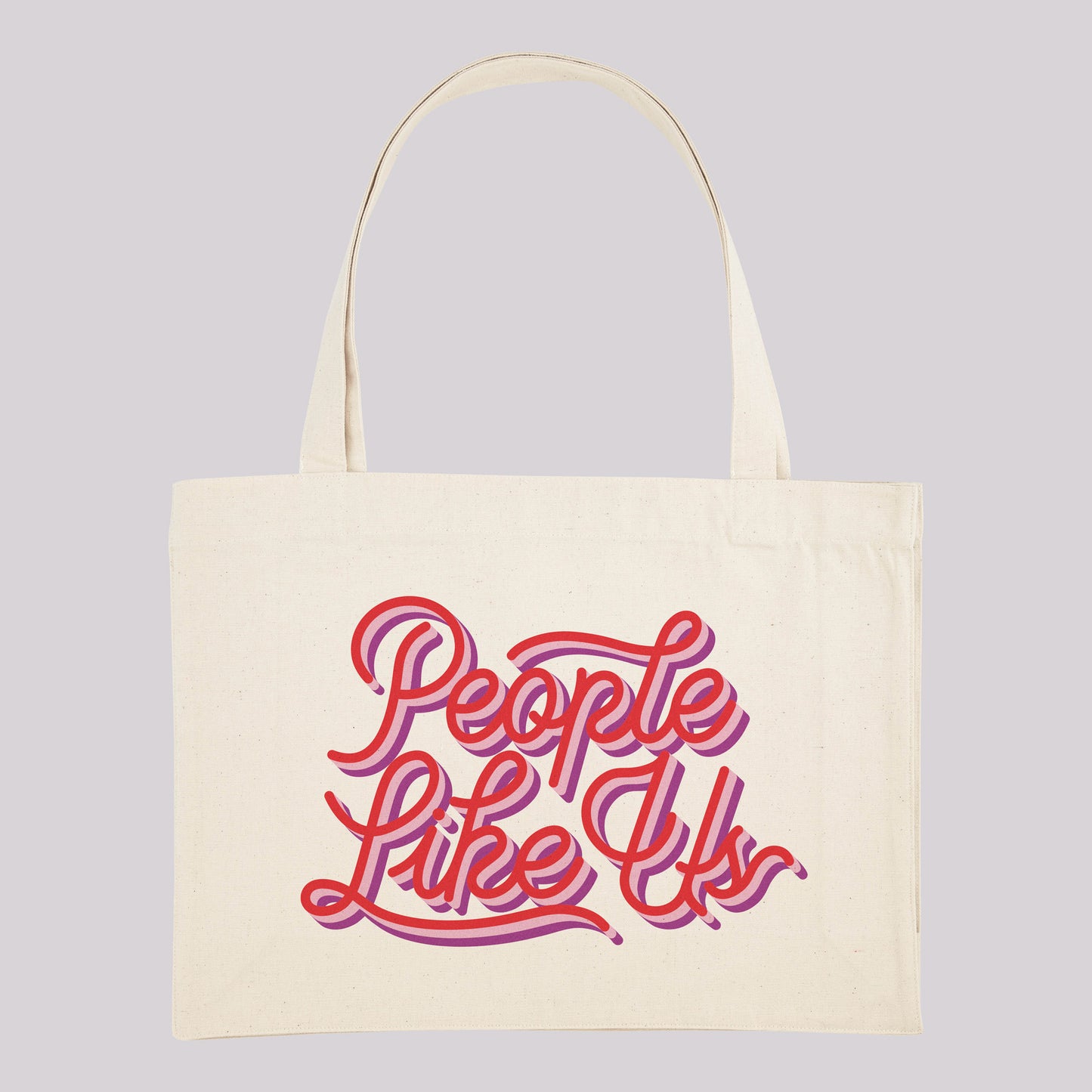 Three Colour Retro Logo Tote