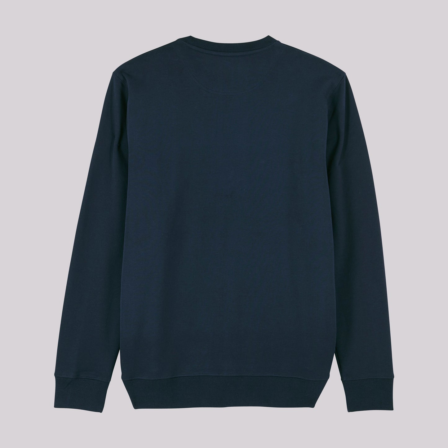 Navy Chainstitched Sweater – Orange Type