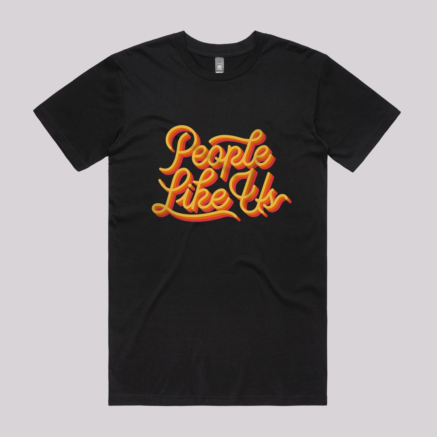 Three Colour Retro Logo Tee