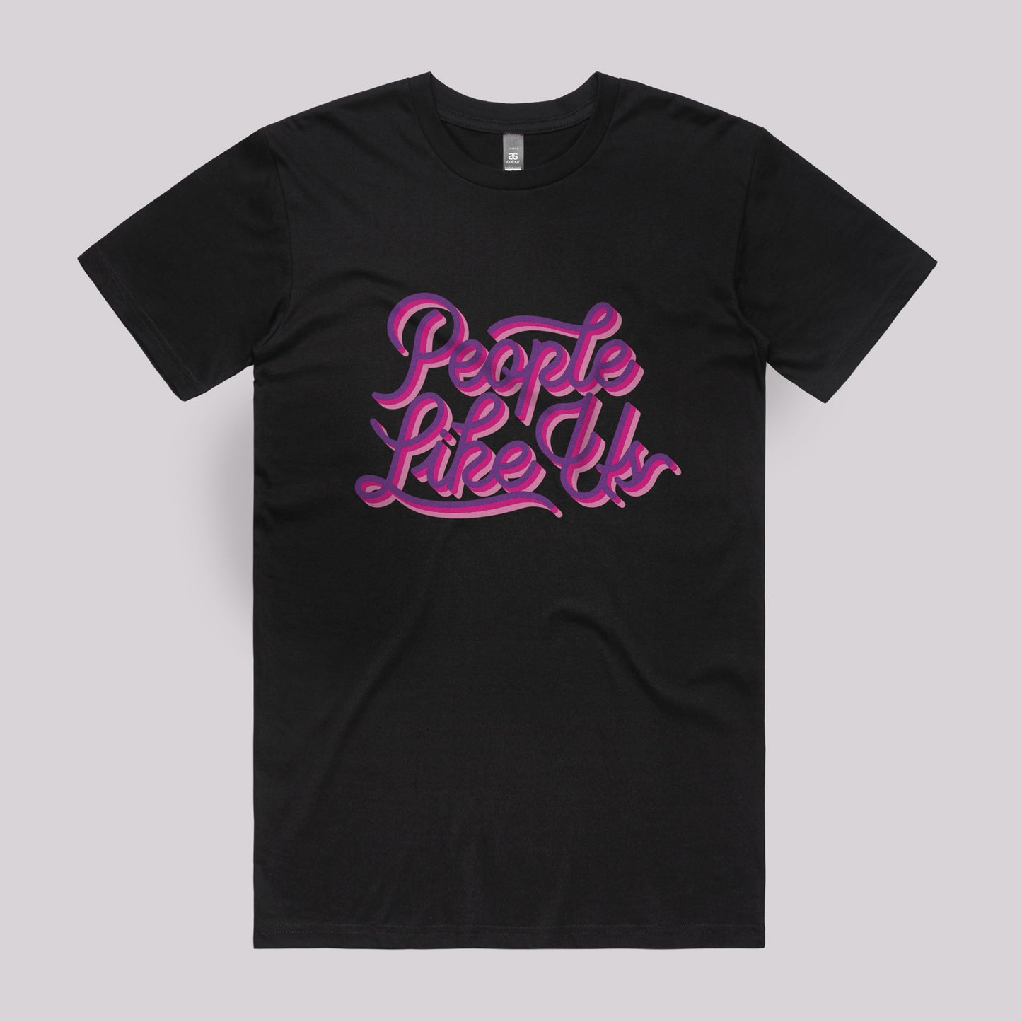Three Colour Retro Logo Tee