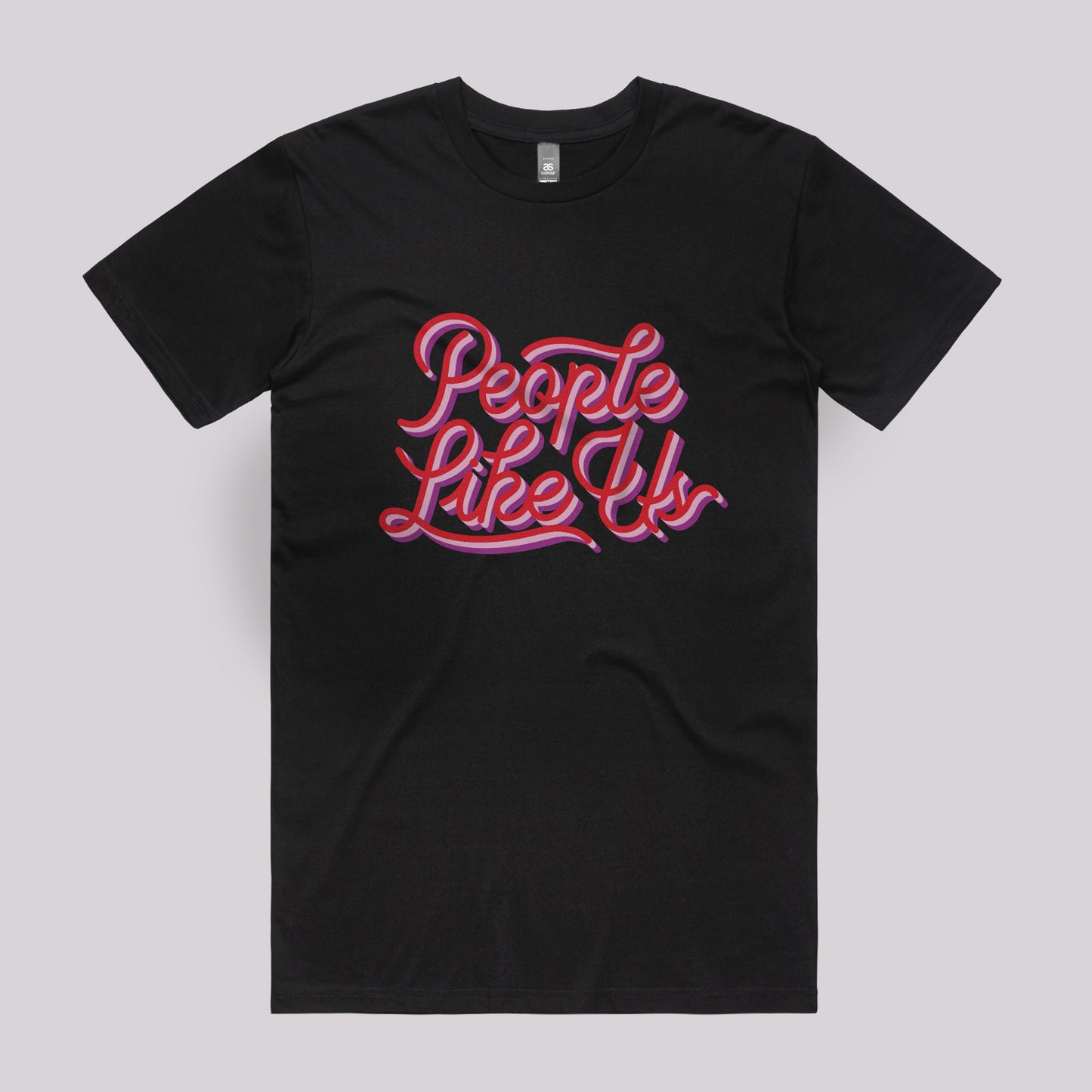 Three Colour Retro Logo Tee