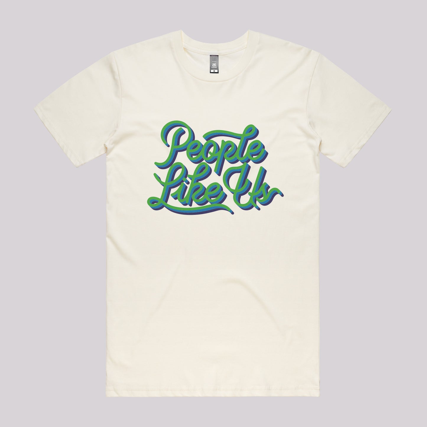 Three Colour Retro Logo Tee