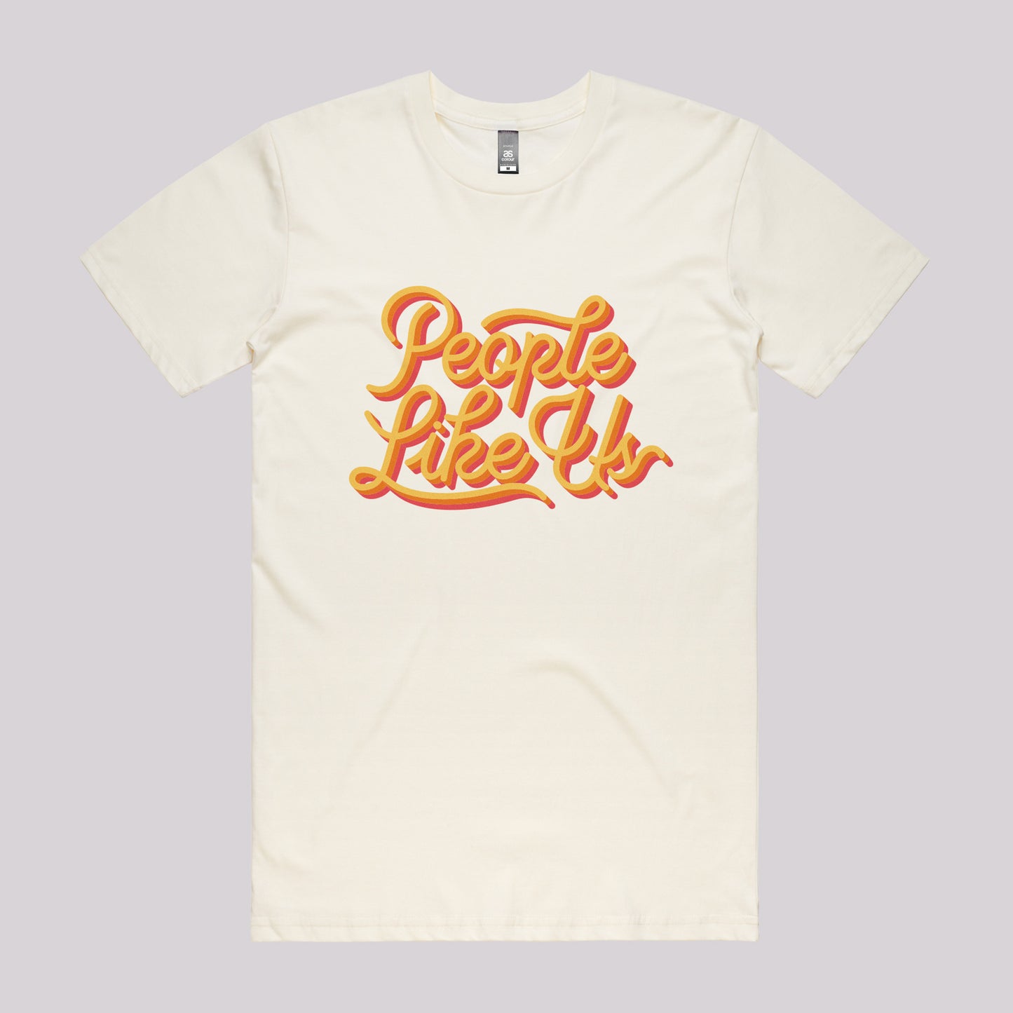 Three Colour Retro Logo Tee