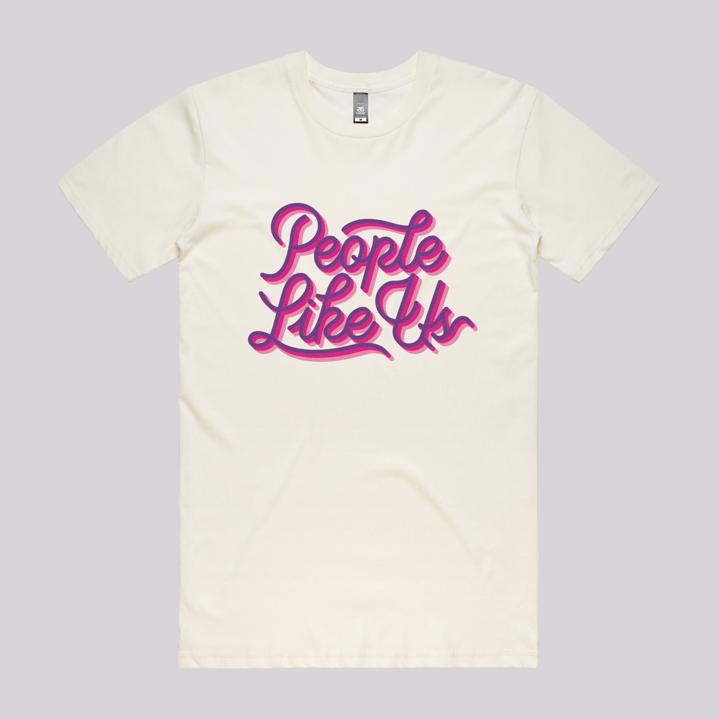 Three Colour Retro Logo Tee