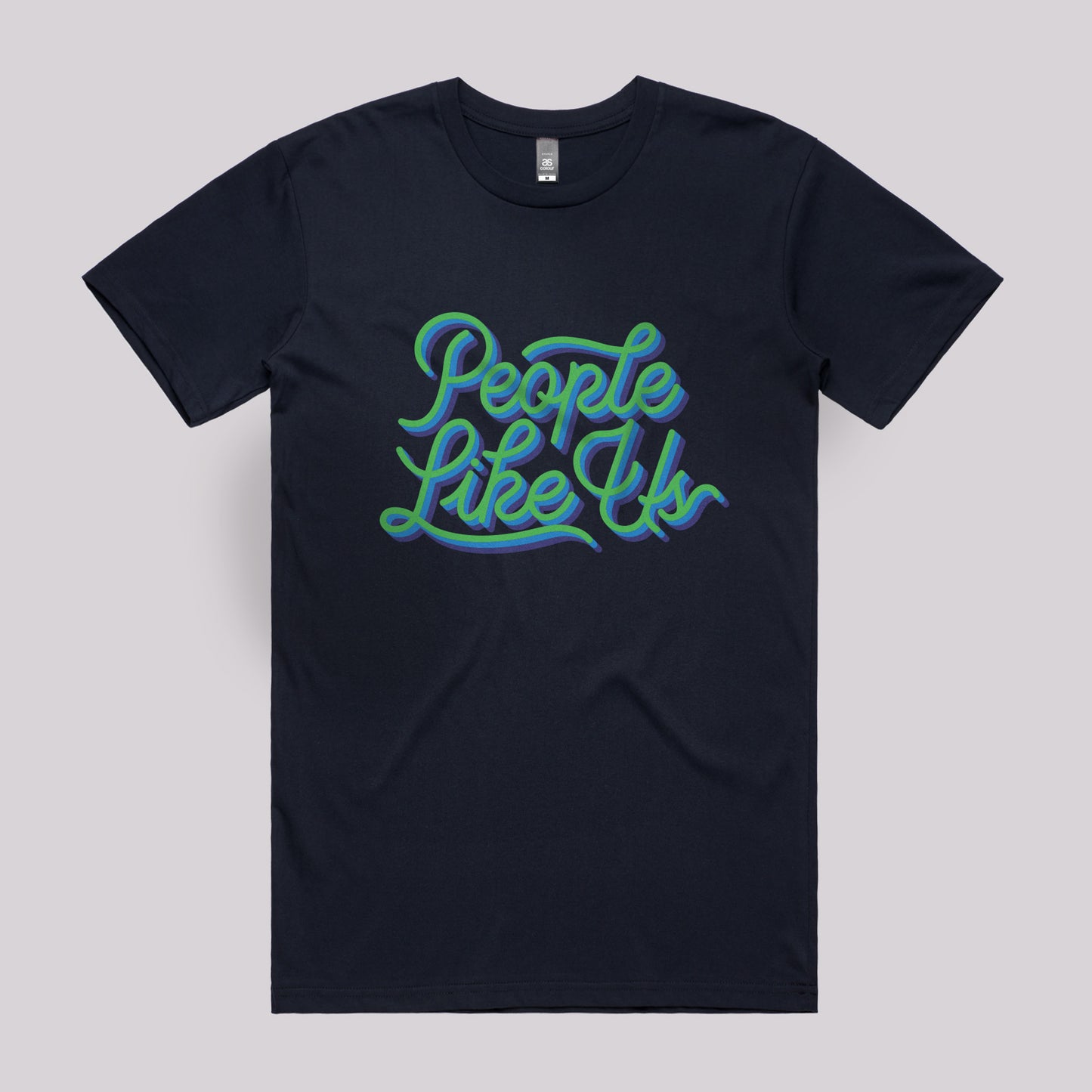 Three Colour Retro Logo Tee