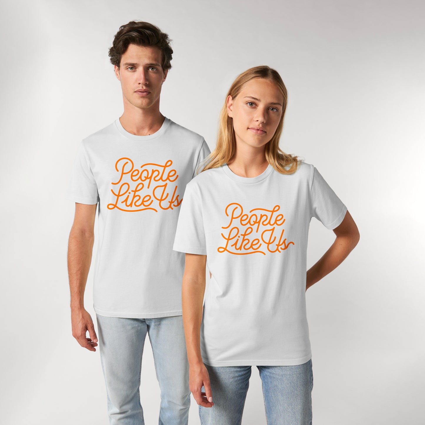 Orange Screenprinted Logo T-Shirt