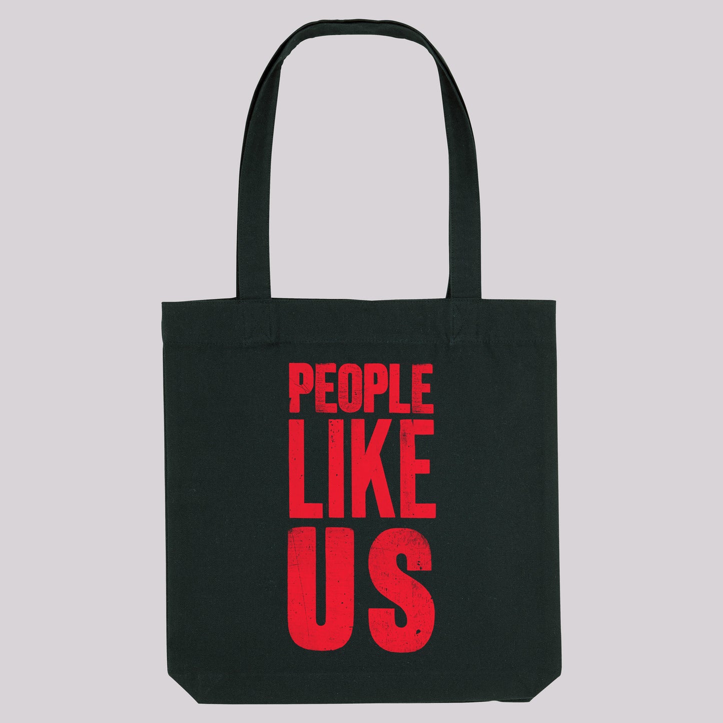 Black Tote Bag, Neon Print