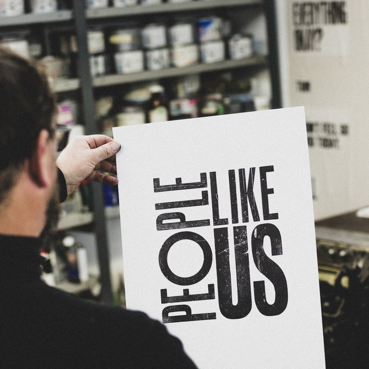 People Like Us Letterpress Print