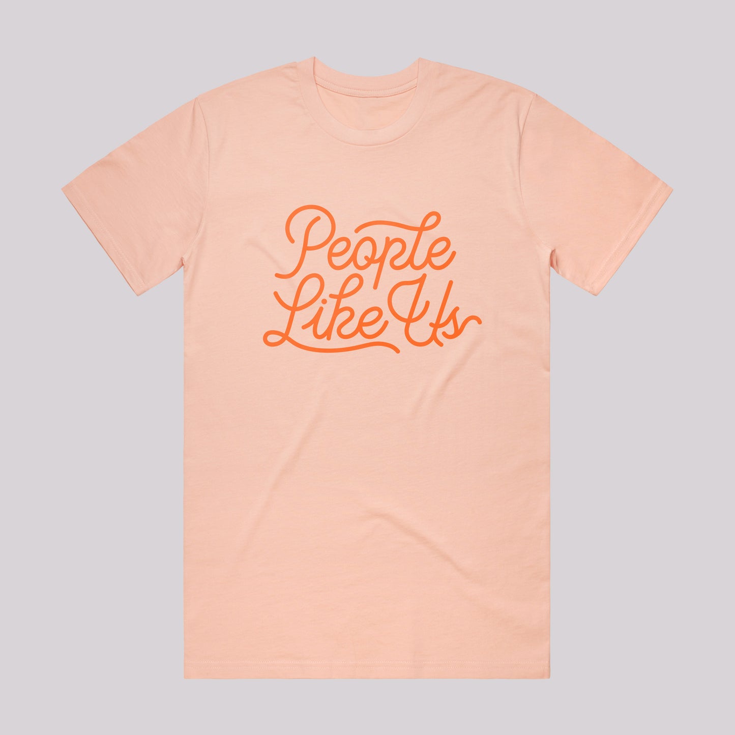 Orange Screenprinted Logo T-Shirt