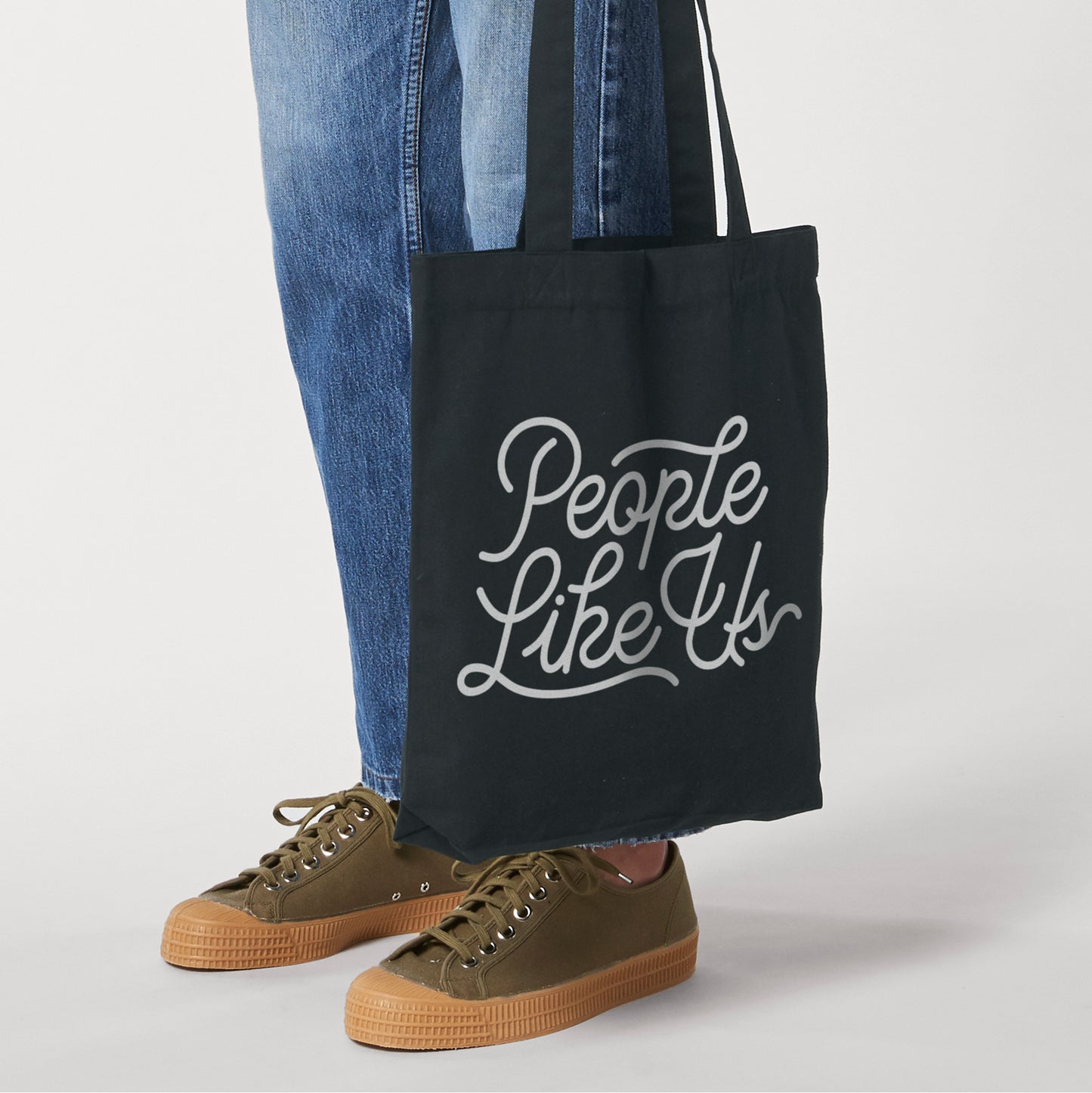 Black Logo Tote Bag