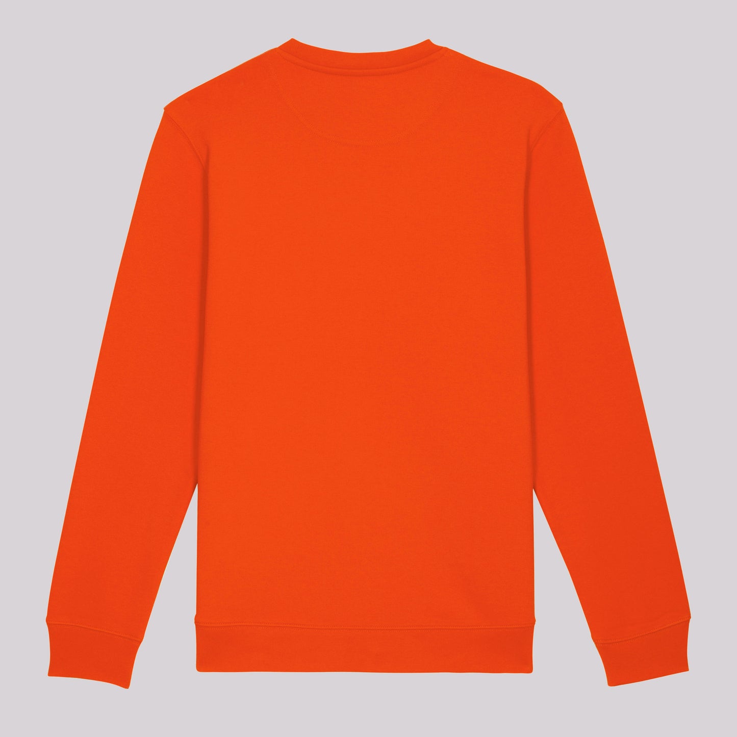 Tangerine Chainstitched Sweater – White Type