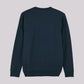 Navy Chainstitched Sweater – Orange Type