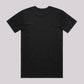 Black Chainstitched T-Shirt – Black Logo