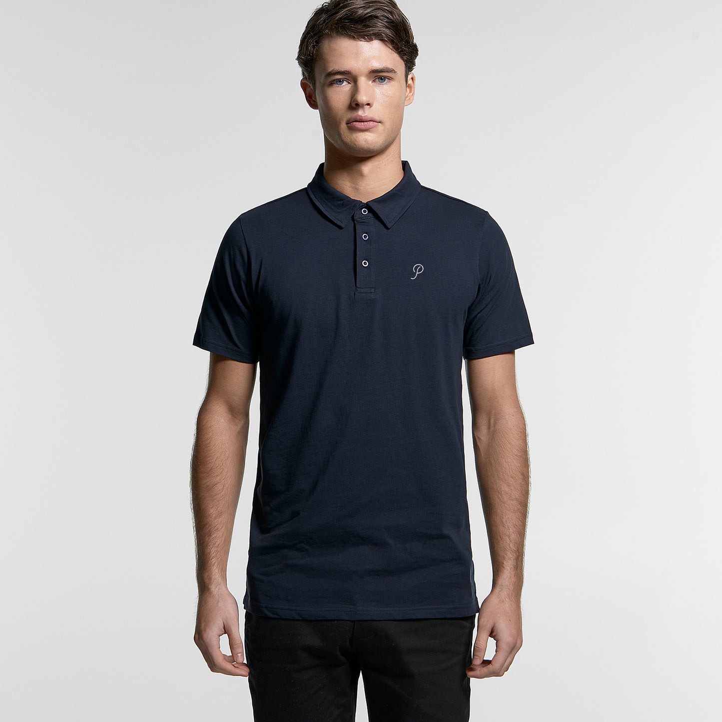 Embroidered Monogram Polo