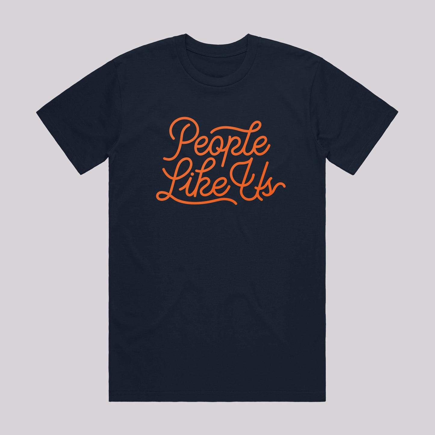 Orange Screenprinted Logo T-Shirt