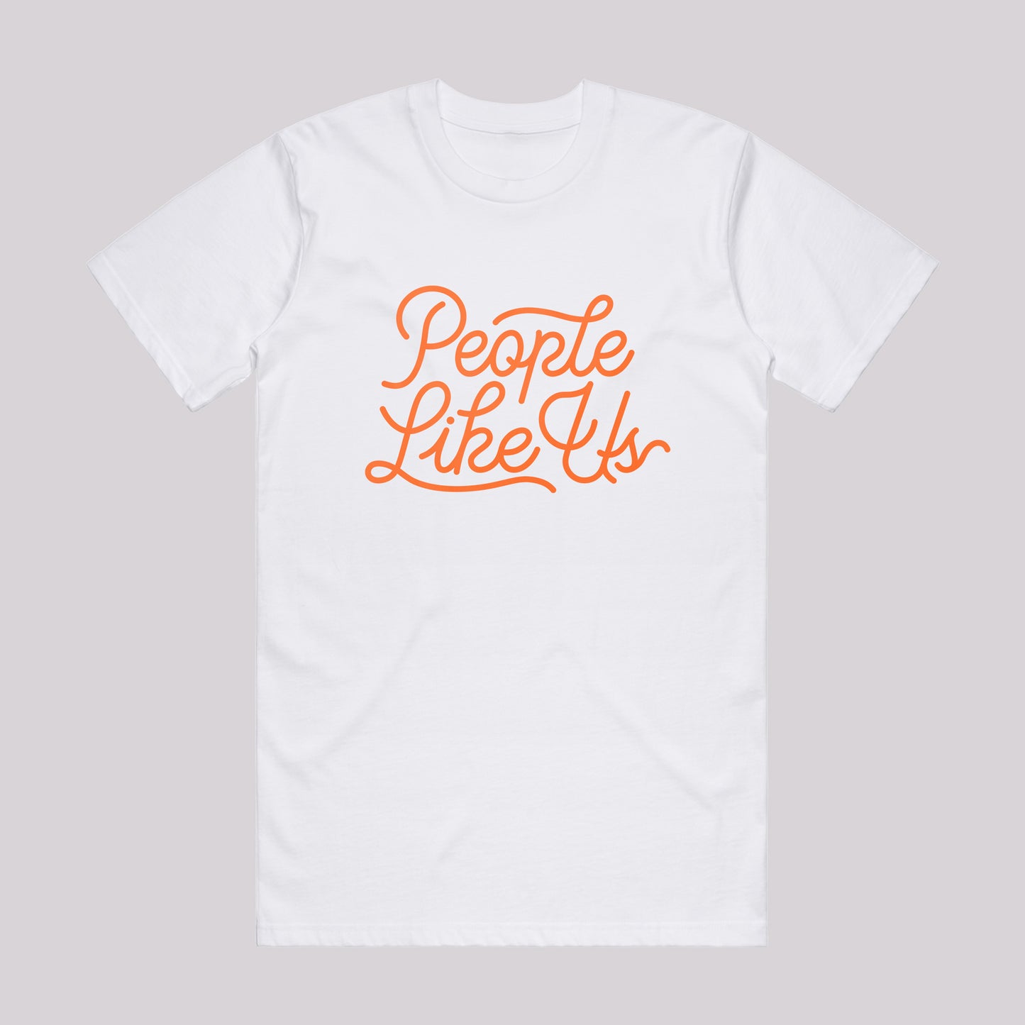 Orange Screenprinted Logo T-Shirt