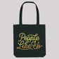 Gold Vinyl Logo Tote Bag