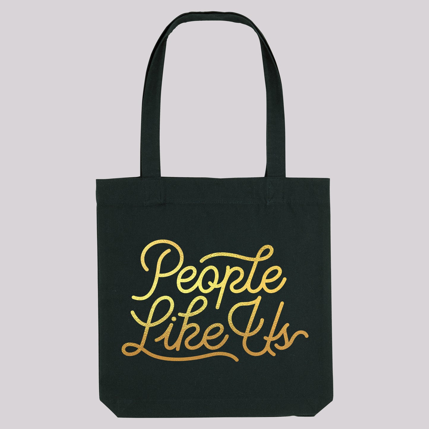 Gold Vinyl Logo Tote Bag